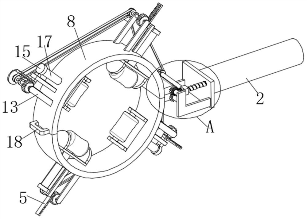 Wire arranging mechanism for communication device and wire arranging method thereof