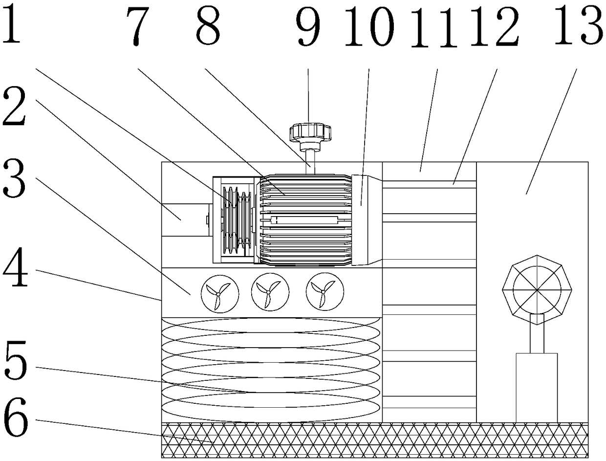 Novel heat dissipation anti-winding textile machine