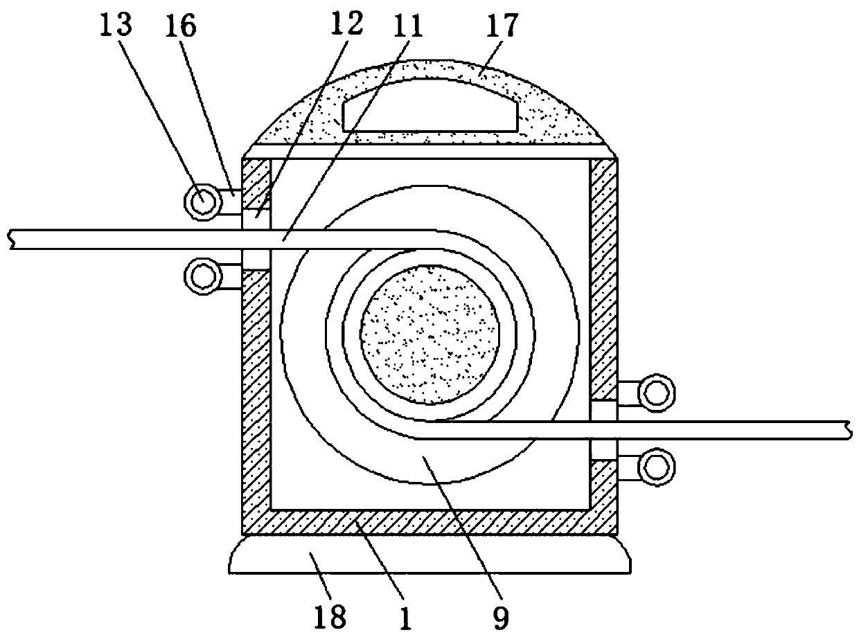 Intelligent frequency control wiring hardness device based on environmental perception