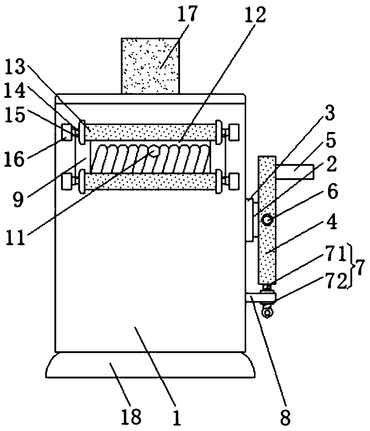 Intelligent frequency control wiring hardness device based on environmental perception