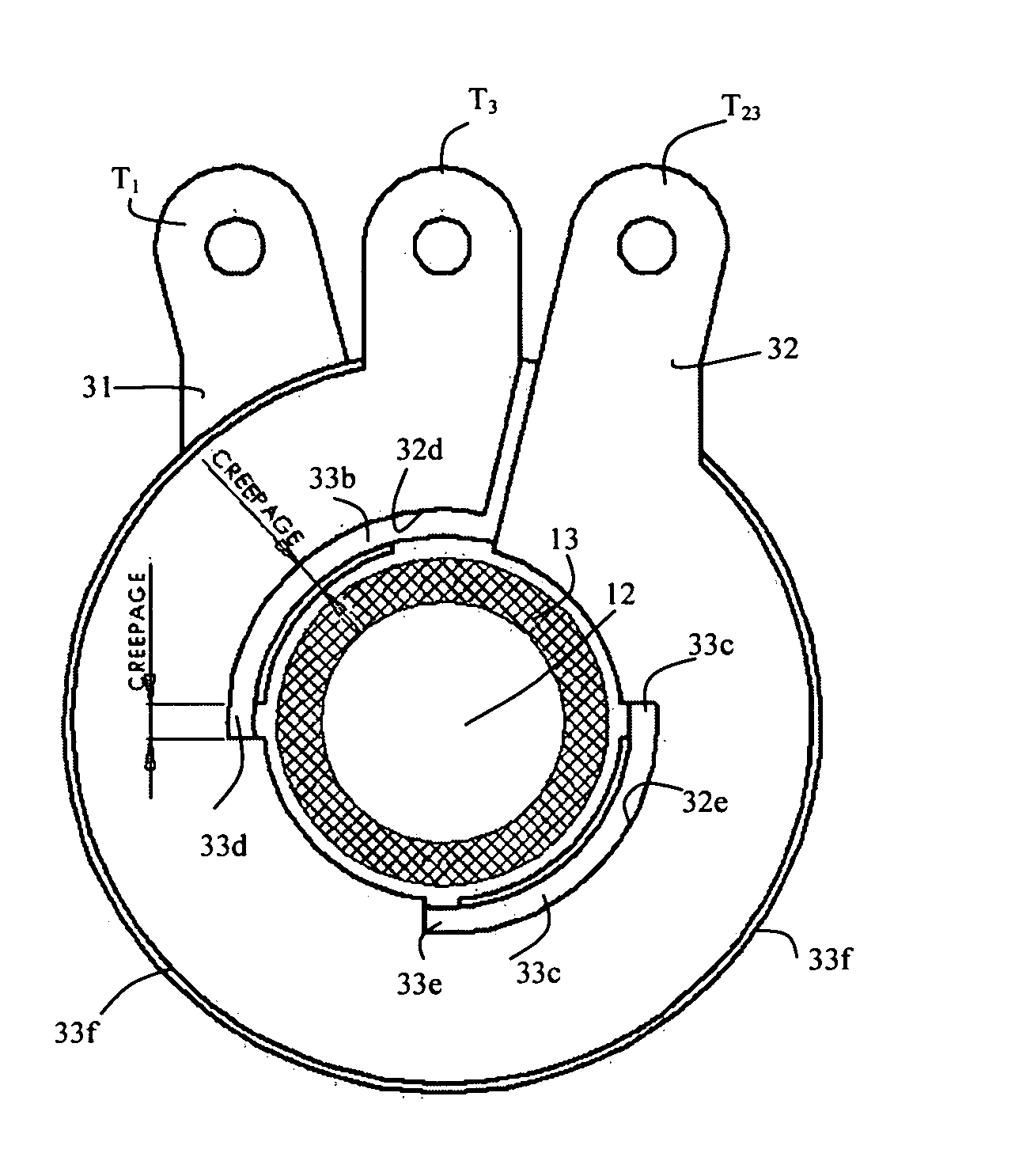 High-current electrical coil, and transformer construction including same