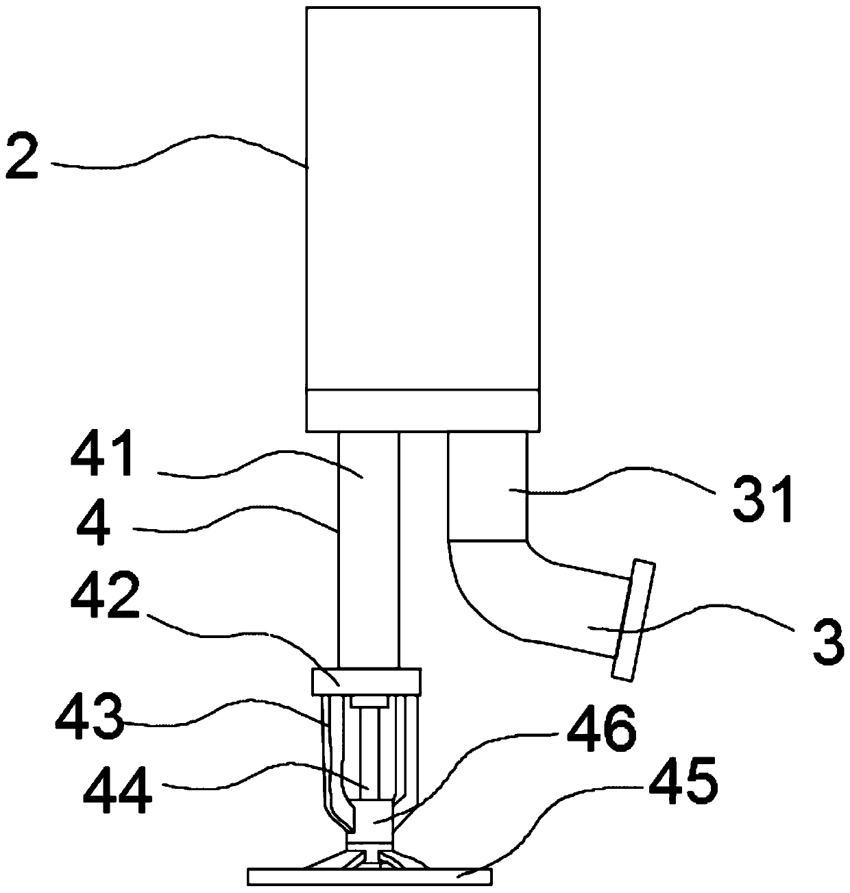 Smashing pipe device for building wood board production and machining equipment