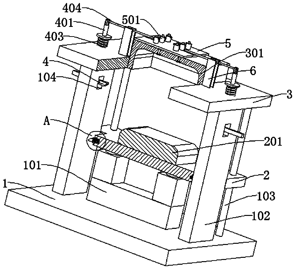 A stamping mold for auto parts