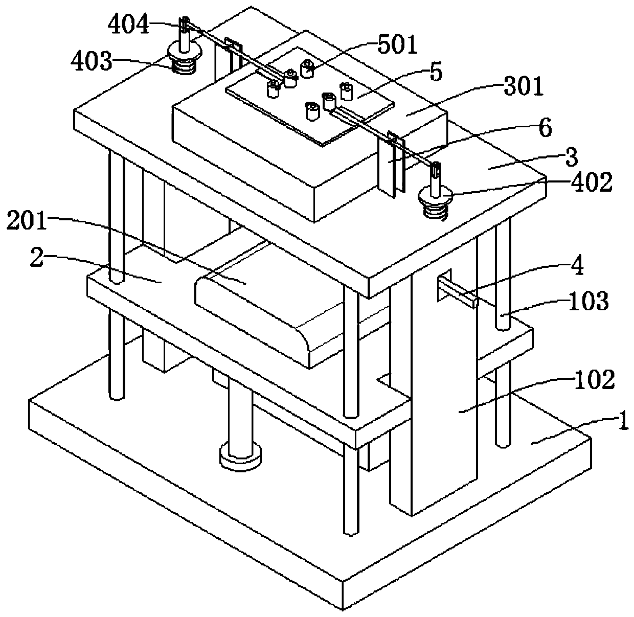 A stamping mold for auto parts