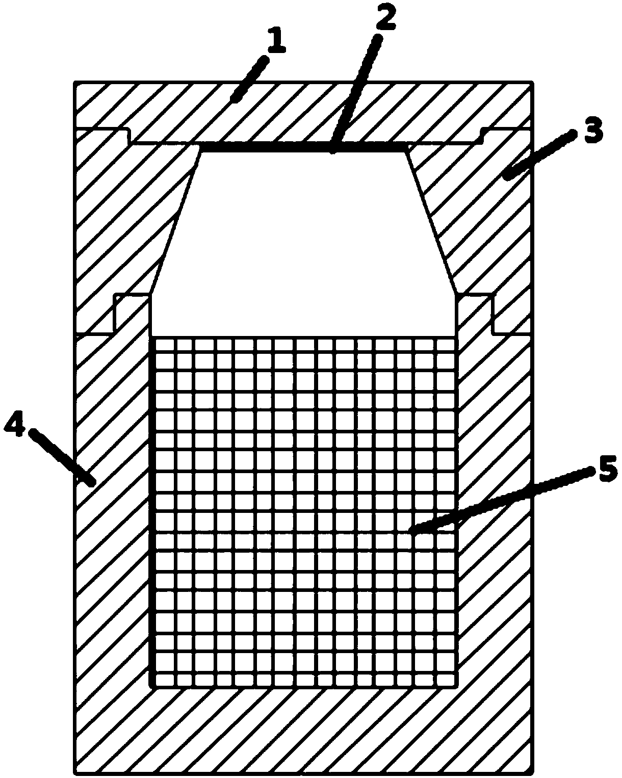 Graphite crucible for increasing growth length of silicon-carbide crystal