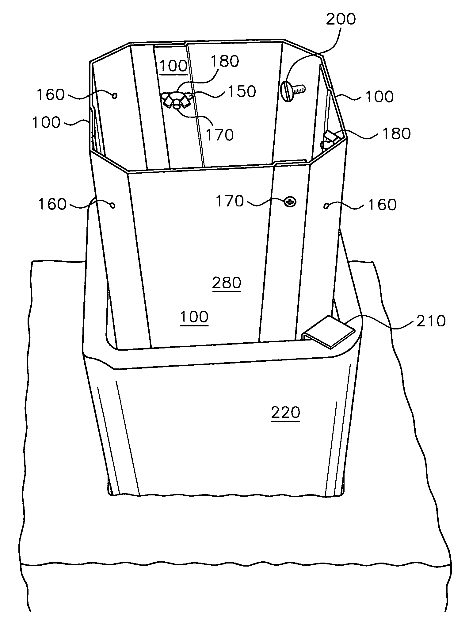 Method and apparatus for extending a chimney
