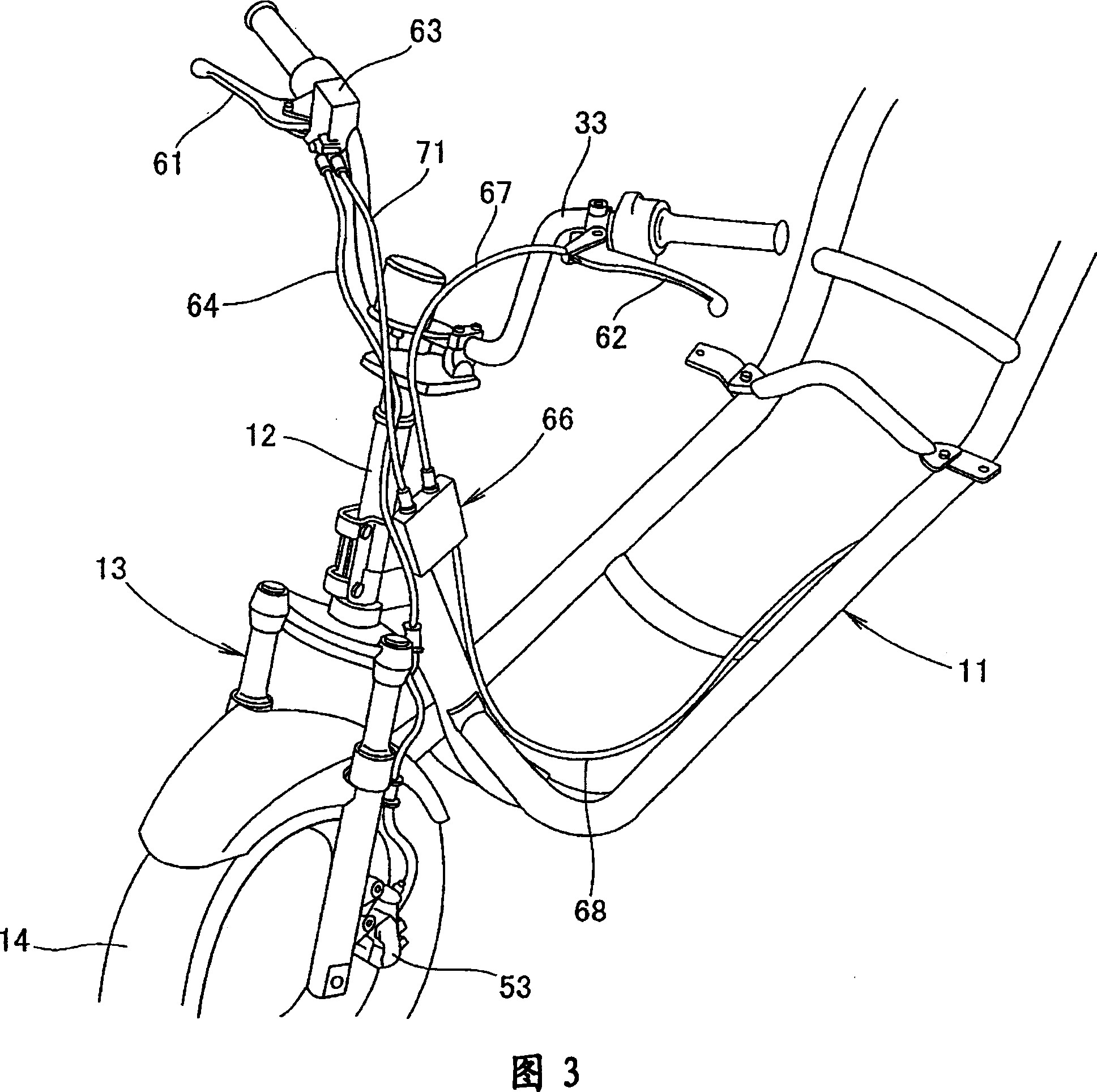 Braking device for vehicle
