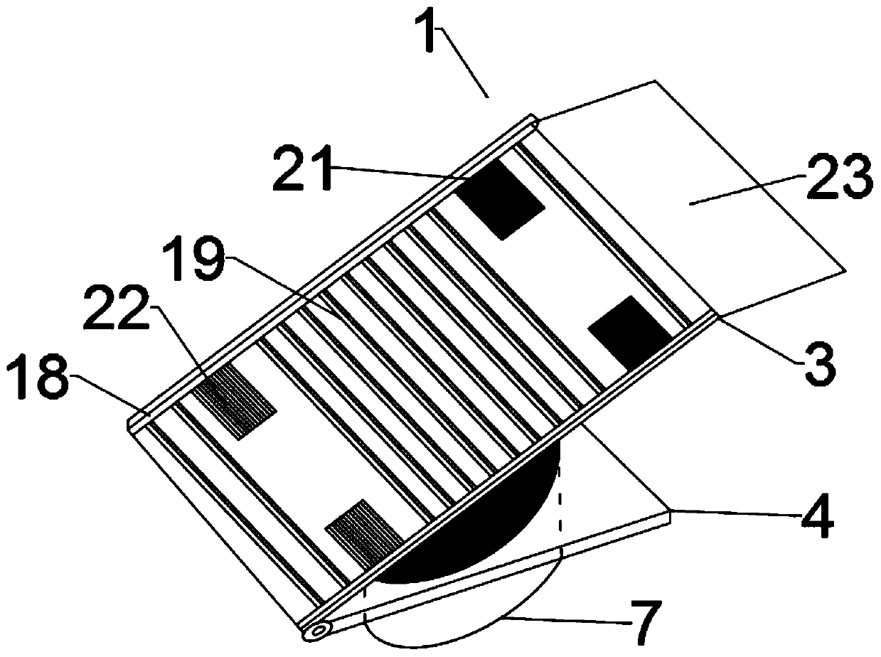 Cable-transmitted rotatable stopping device