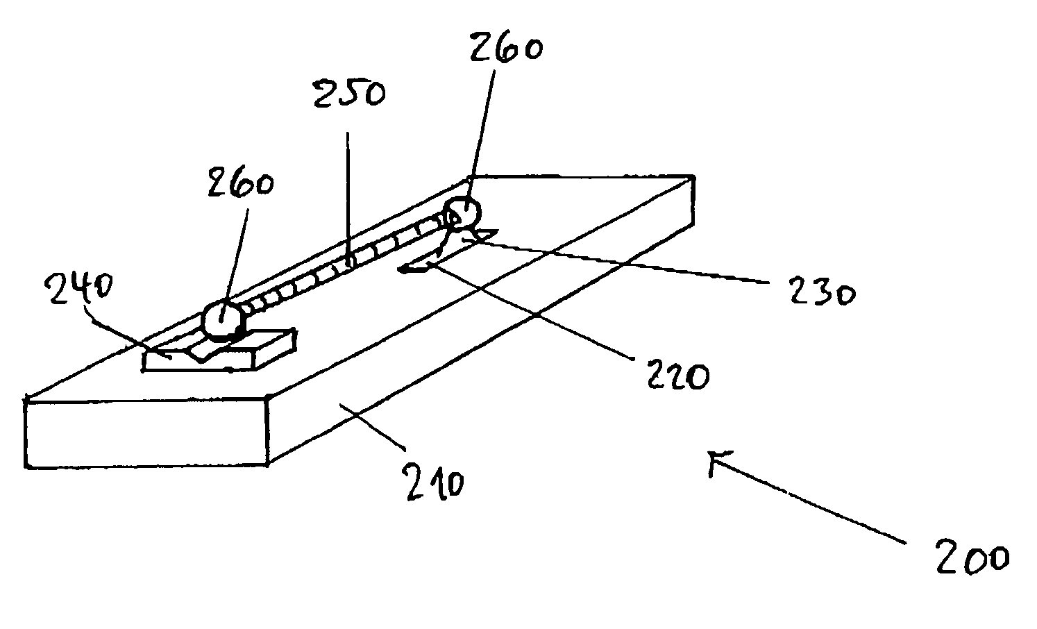 Variable test object and holder for variable test objects