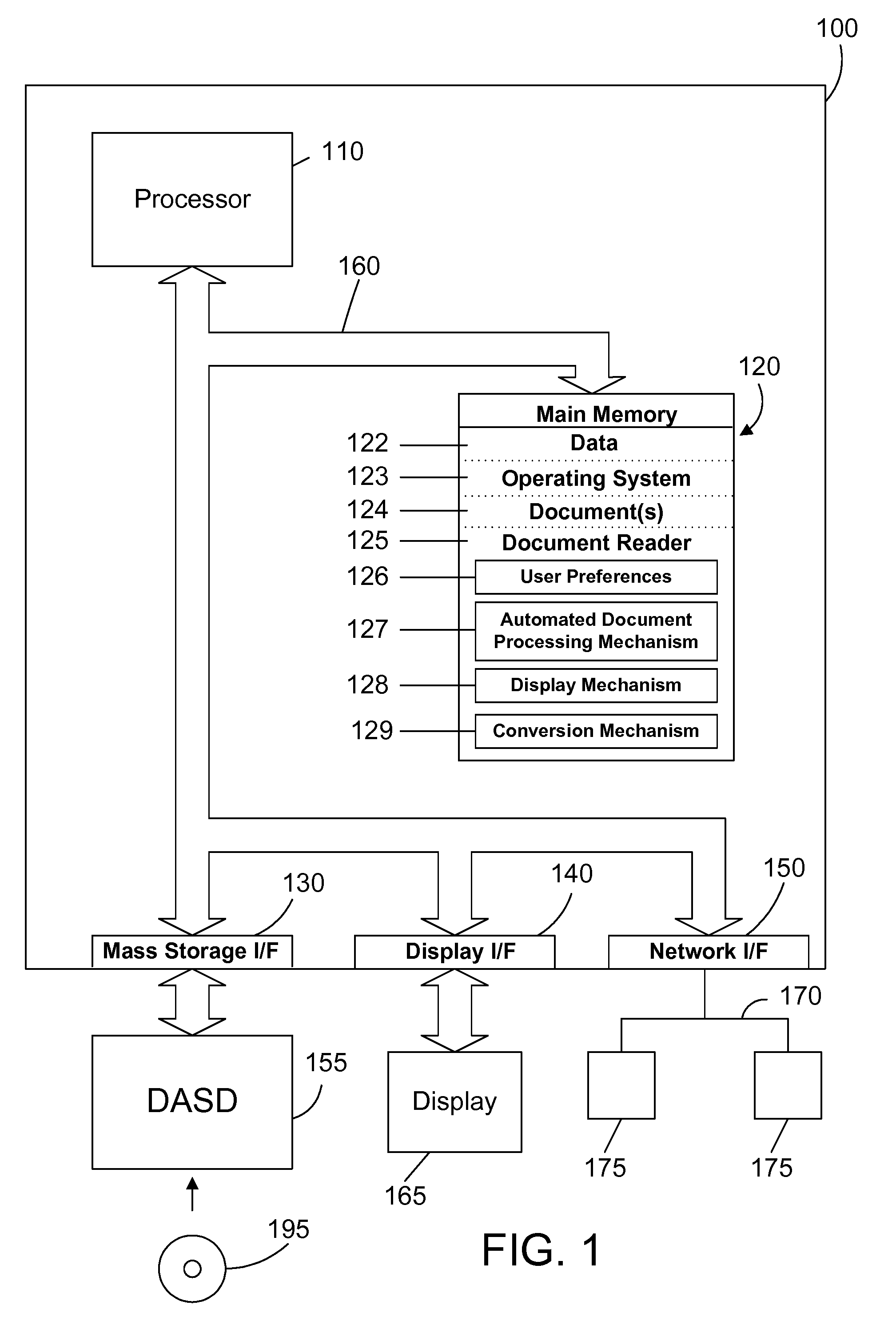 Apparatus and method for automatically highlighting text in an electronic document