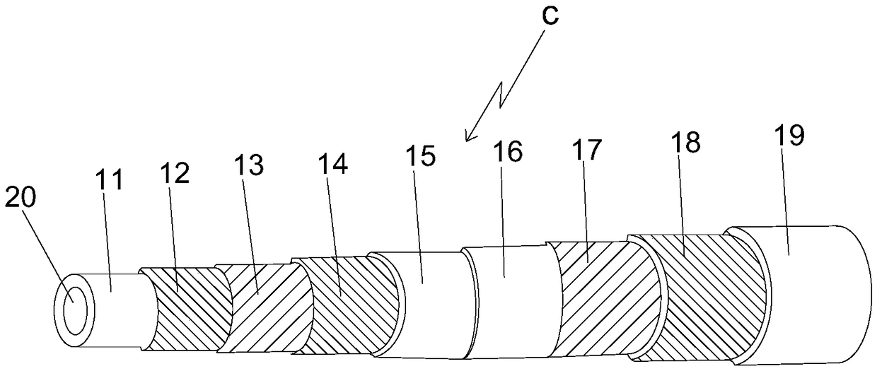 Superconducting graphene composite cable