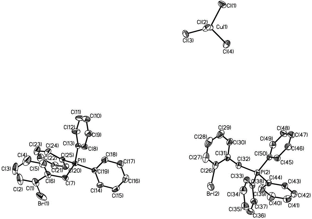 Novel composite phosphonium salt as well as preparation method and antibacterial application thereof