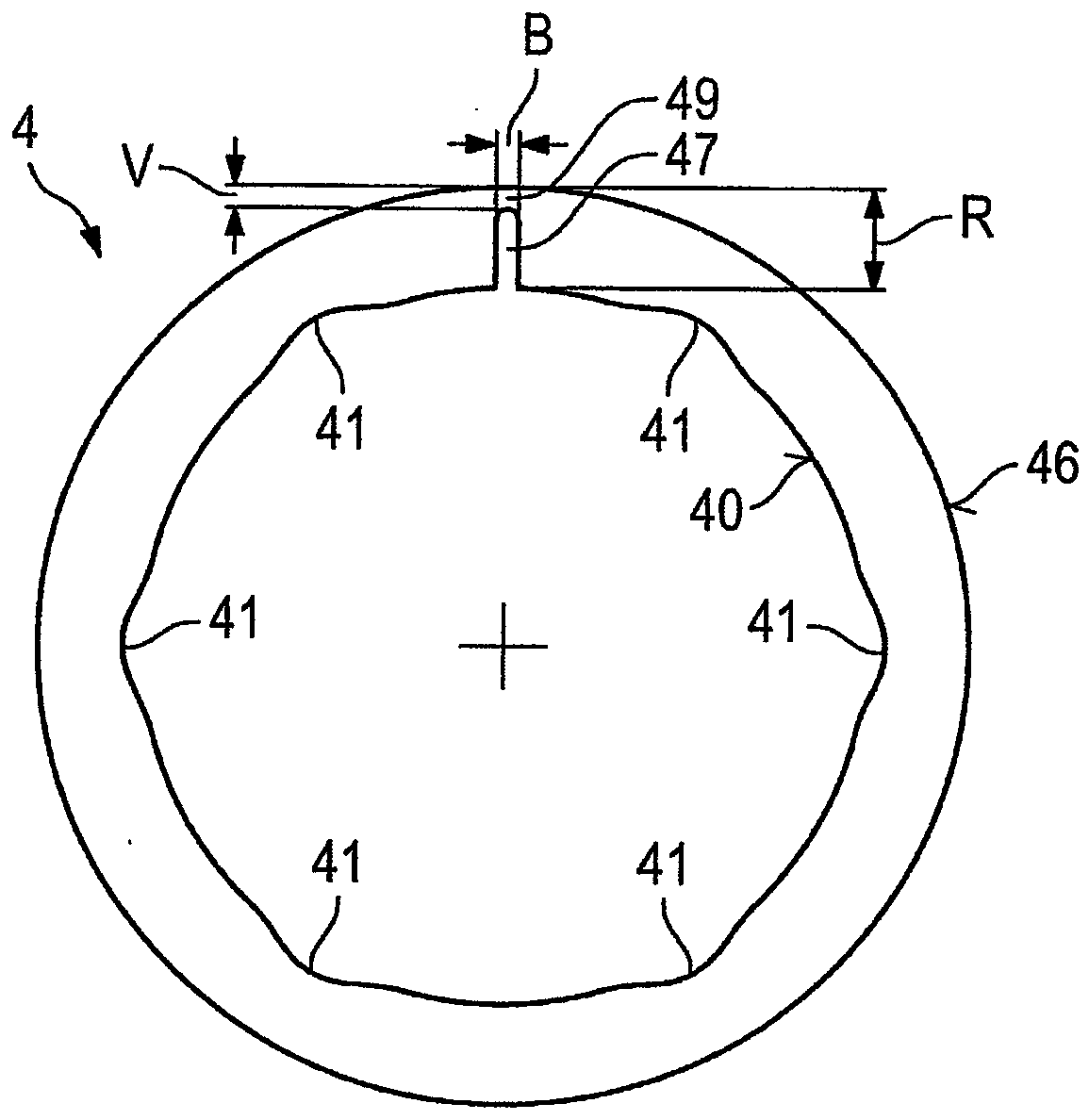 Mechanical seal with bellows element