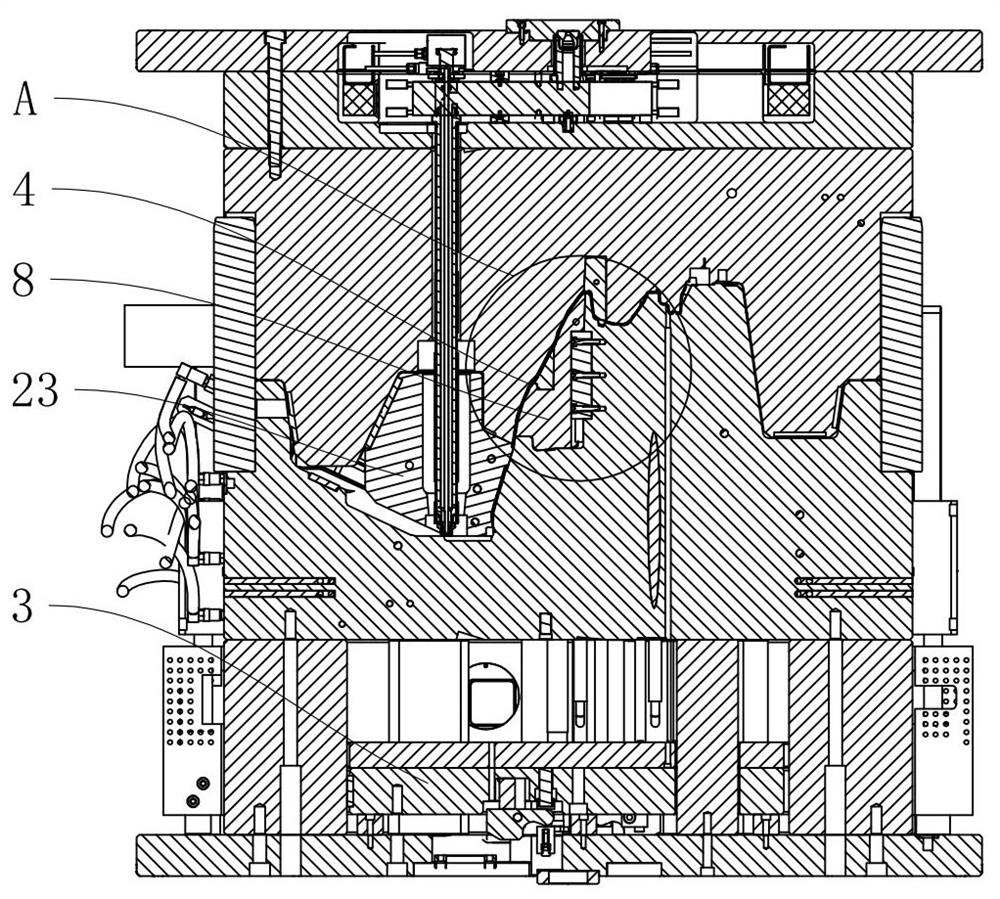 An injection mold for instrument panel