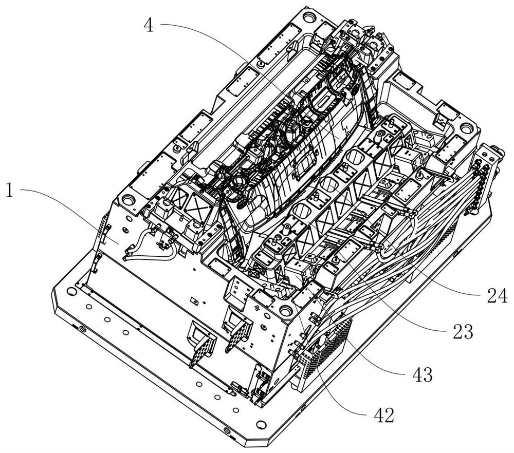 An injection mold for instrument panel