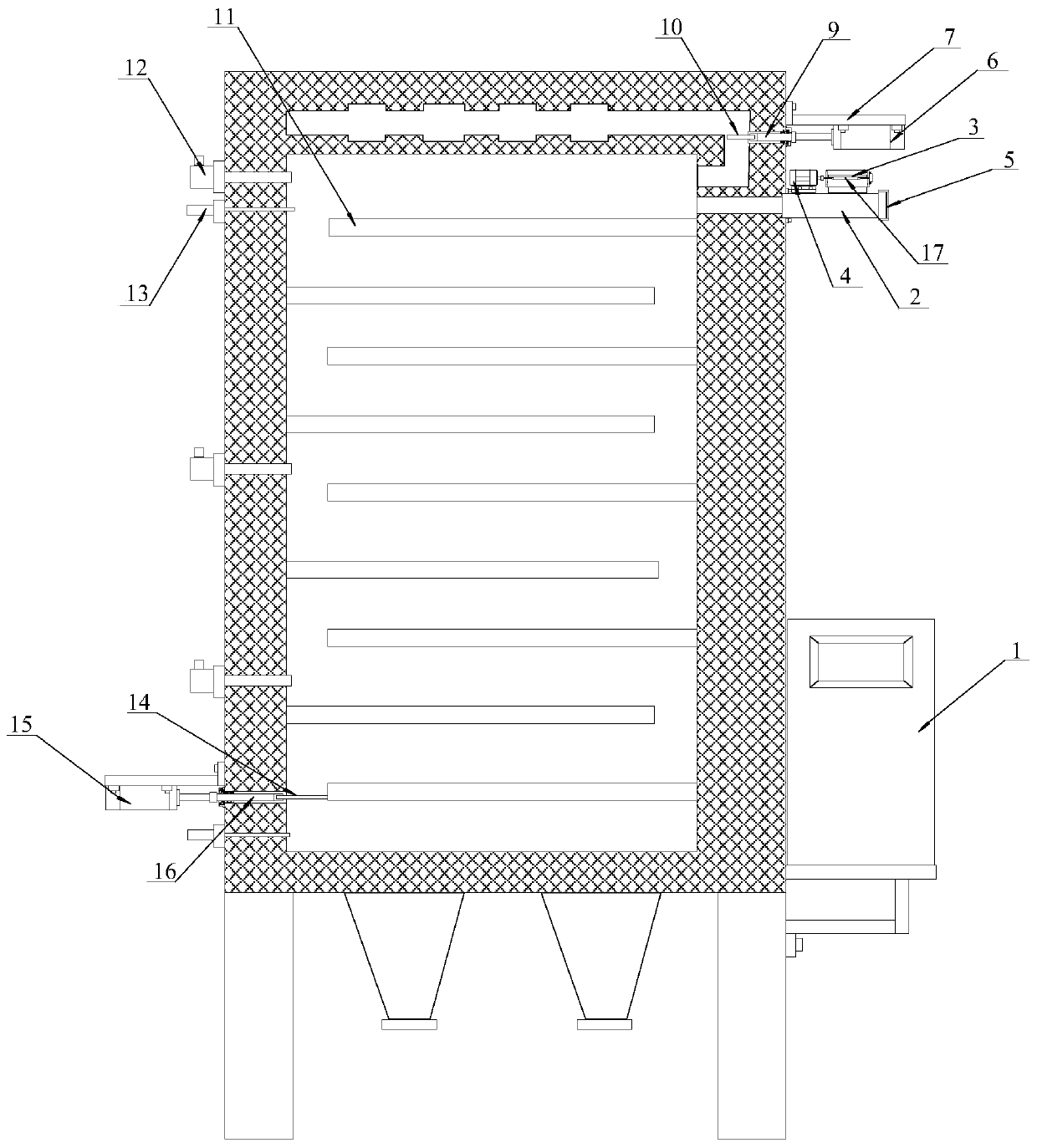 Carbon tank type calciner temperature control system based on multi-fire channel monitoring and realization method thereof