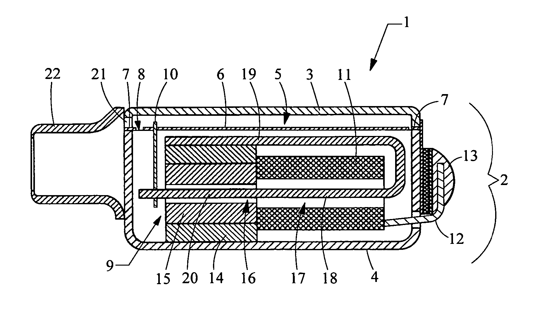 Electroacoustic transducer with a diaphragm and method for fixing a diaphragm in such transducer
