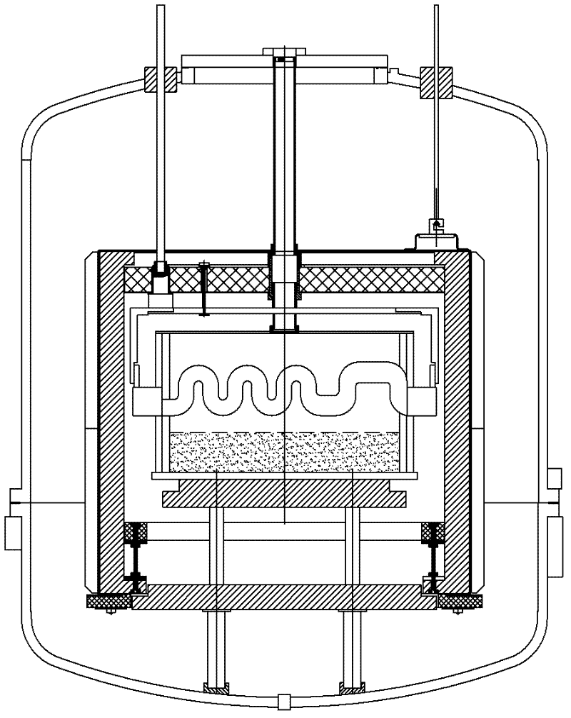 Heat exchange platform with improved structure for polysilicon ingot furnace