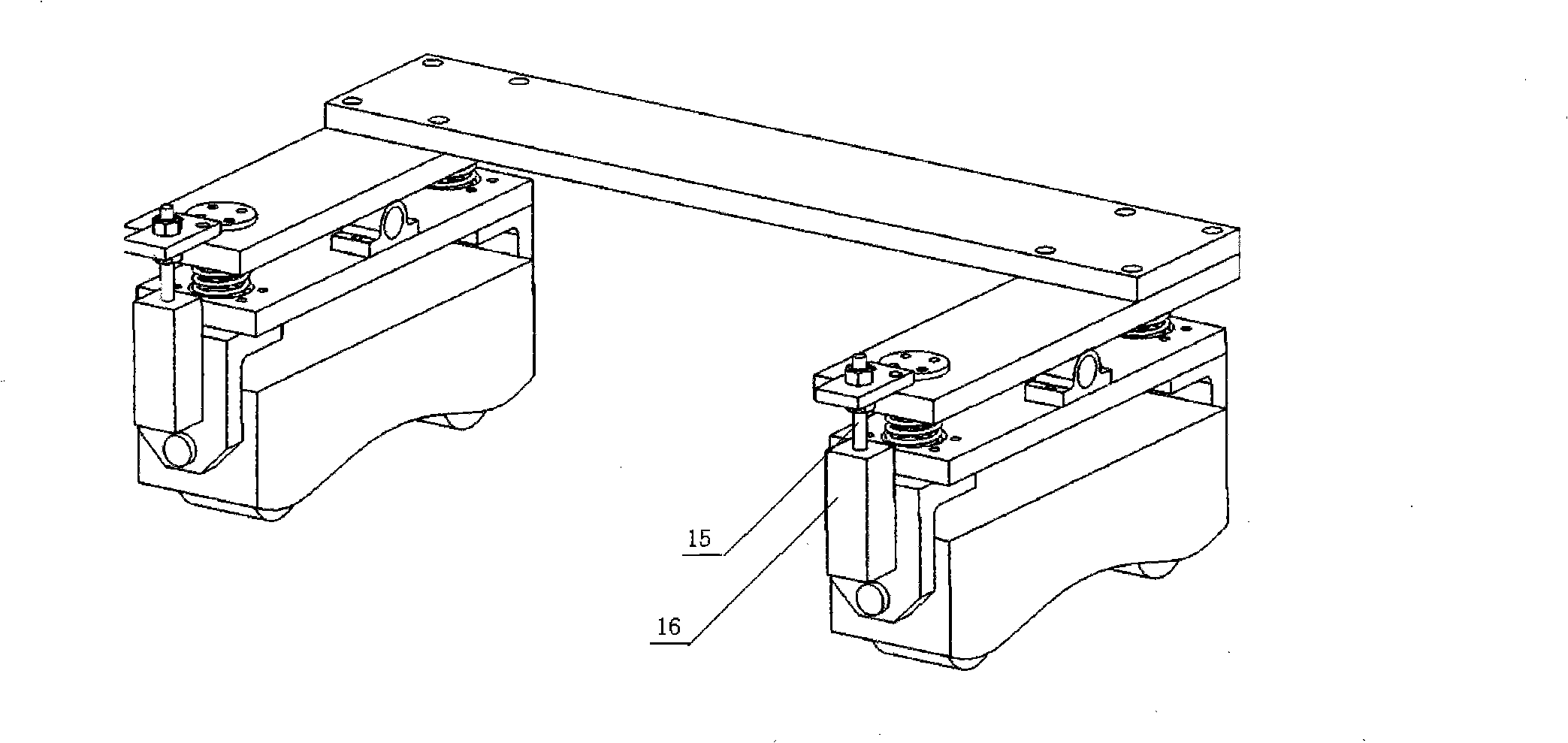 Non-guide rail automatic-tracking flexible crawl trolley