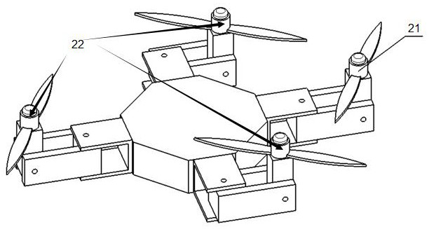 High-error-tolerance-rate deformable four-rotor aircraft and control method