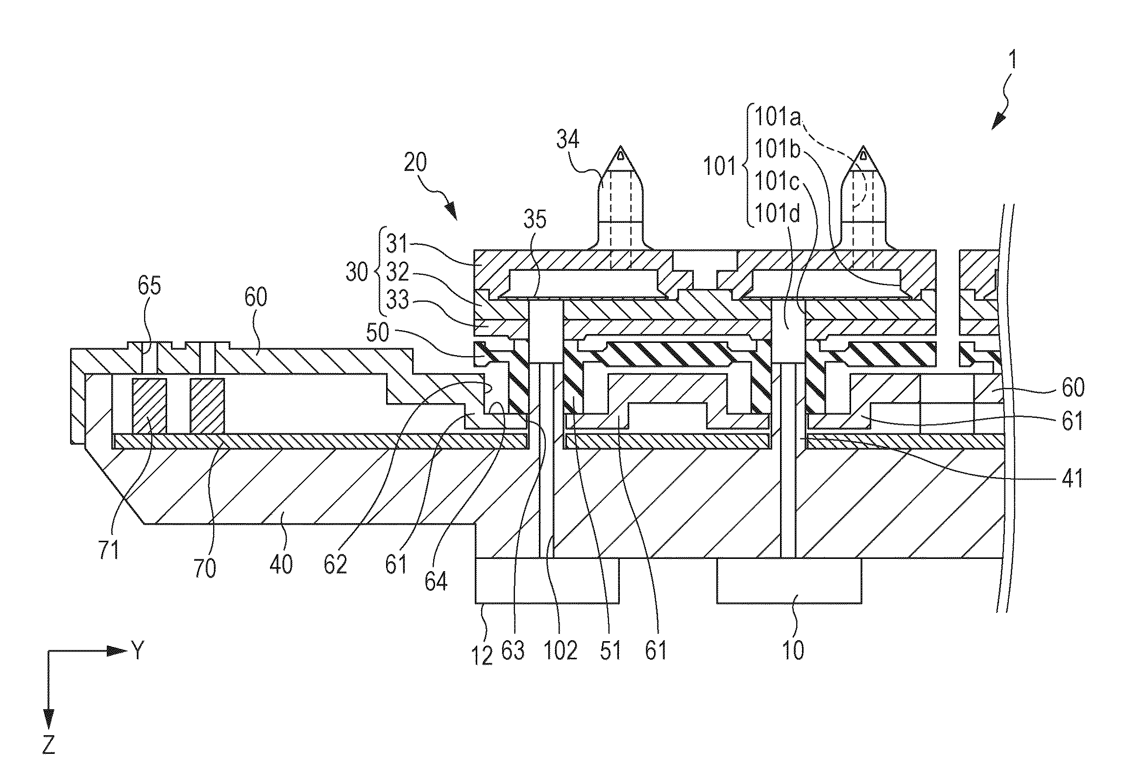 Liquid ejecting head unit and liquid ejecting apparatus