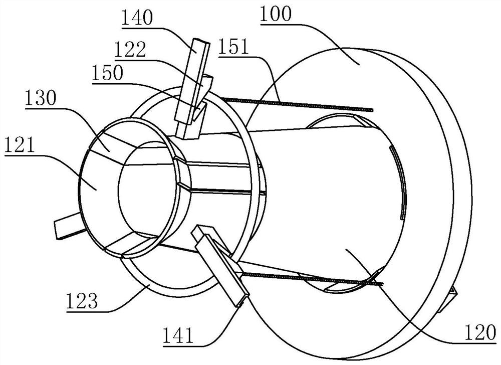 Airflow dyeing machine nozzle structure capable of improving dyeing efficiency and dyeing machine