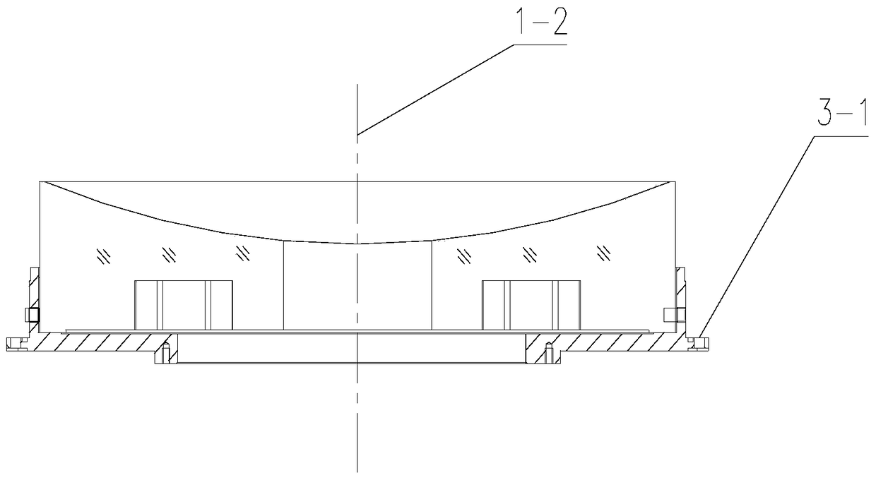 A method for measuring the optical interval of a catadioptric system containing a hollow primary mirror