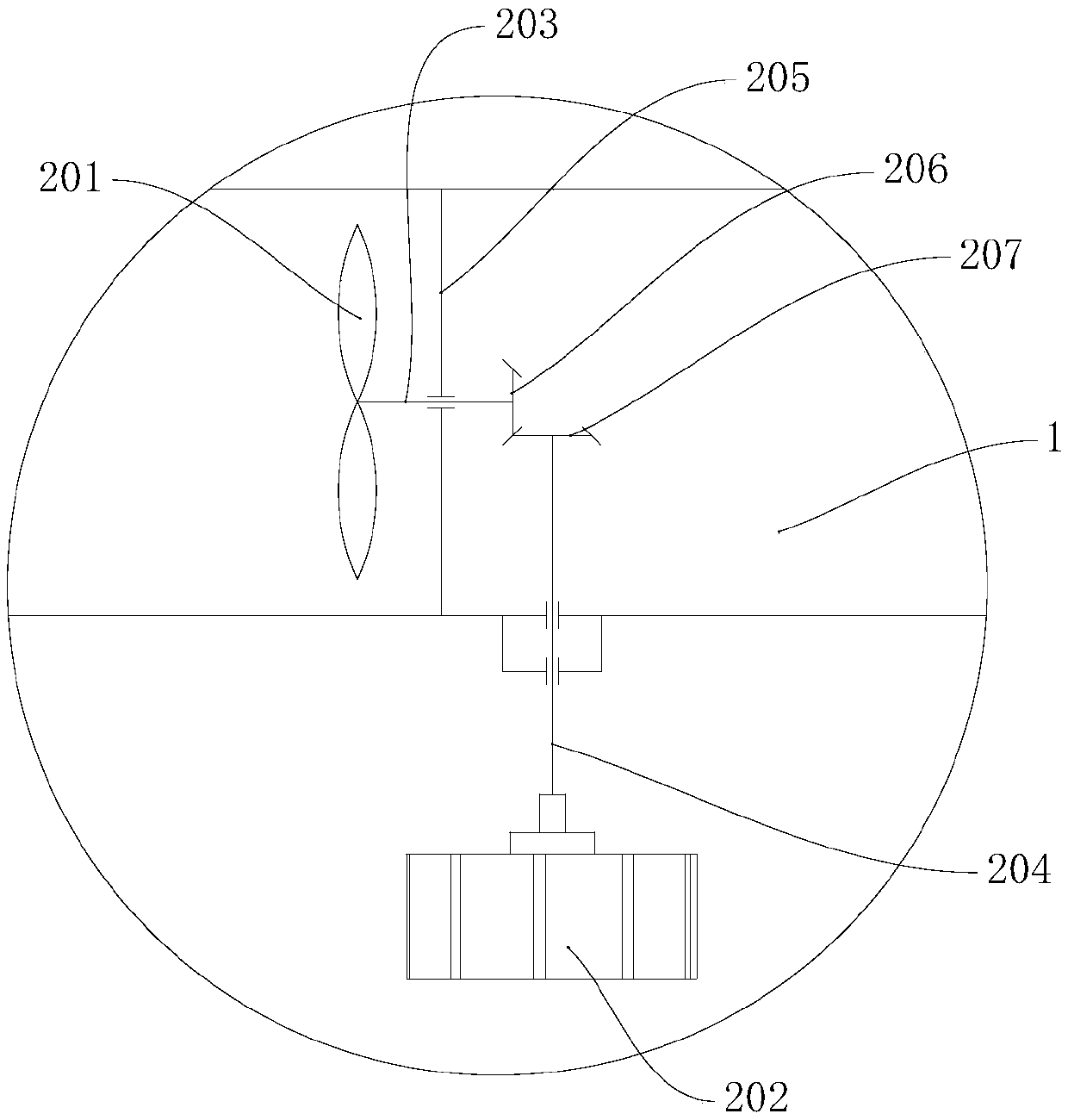 Unpowered ventilation device and tunnel