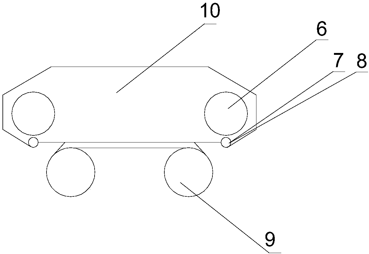 Land-air dual-use vehicle rail transportation driving system