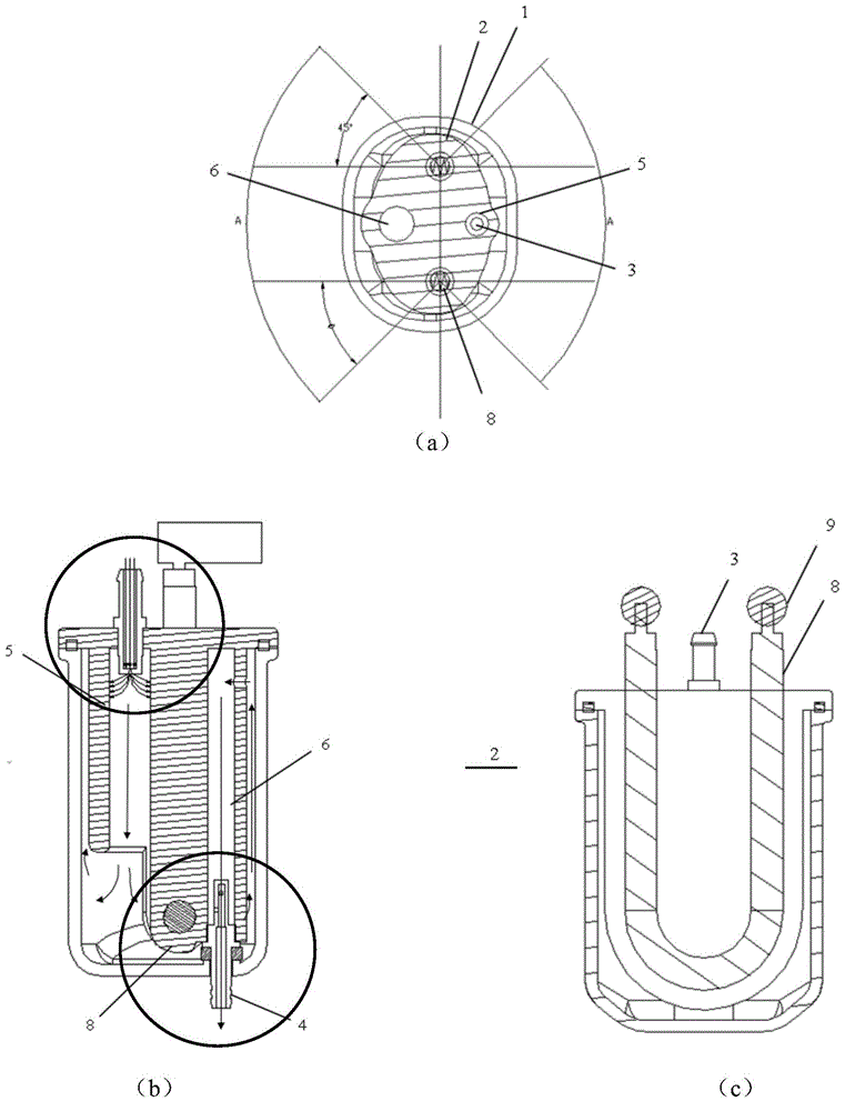 Heating device used for steam mop