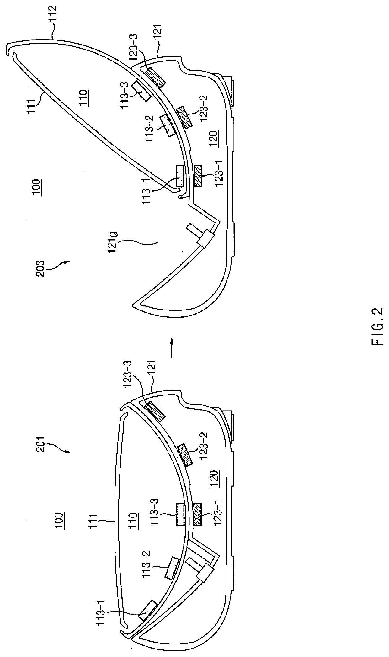 Blower and docking device comprising blower
