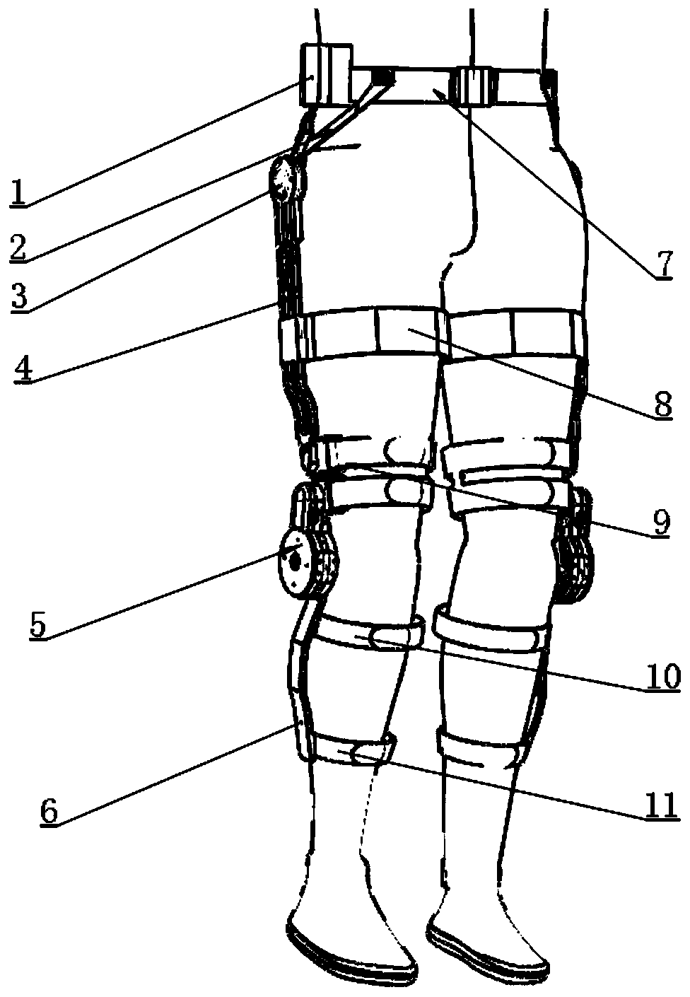 Power-assisted lower limb exoskeleton device