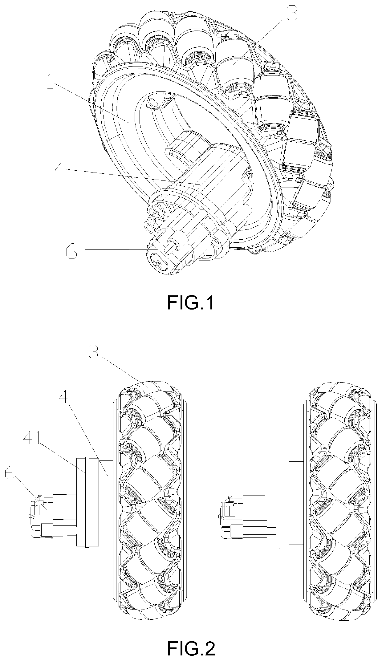 Eccentric omnidirectional wheel