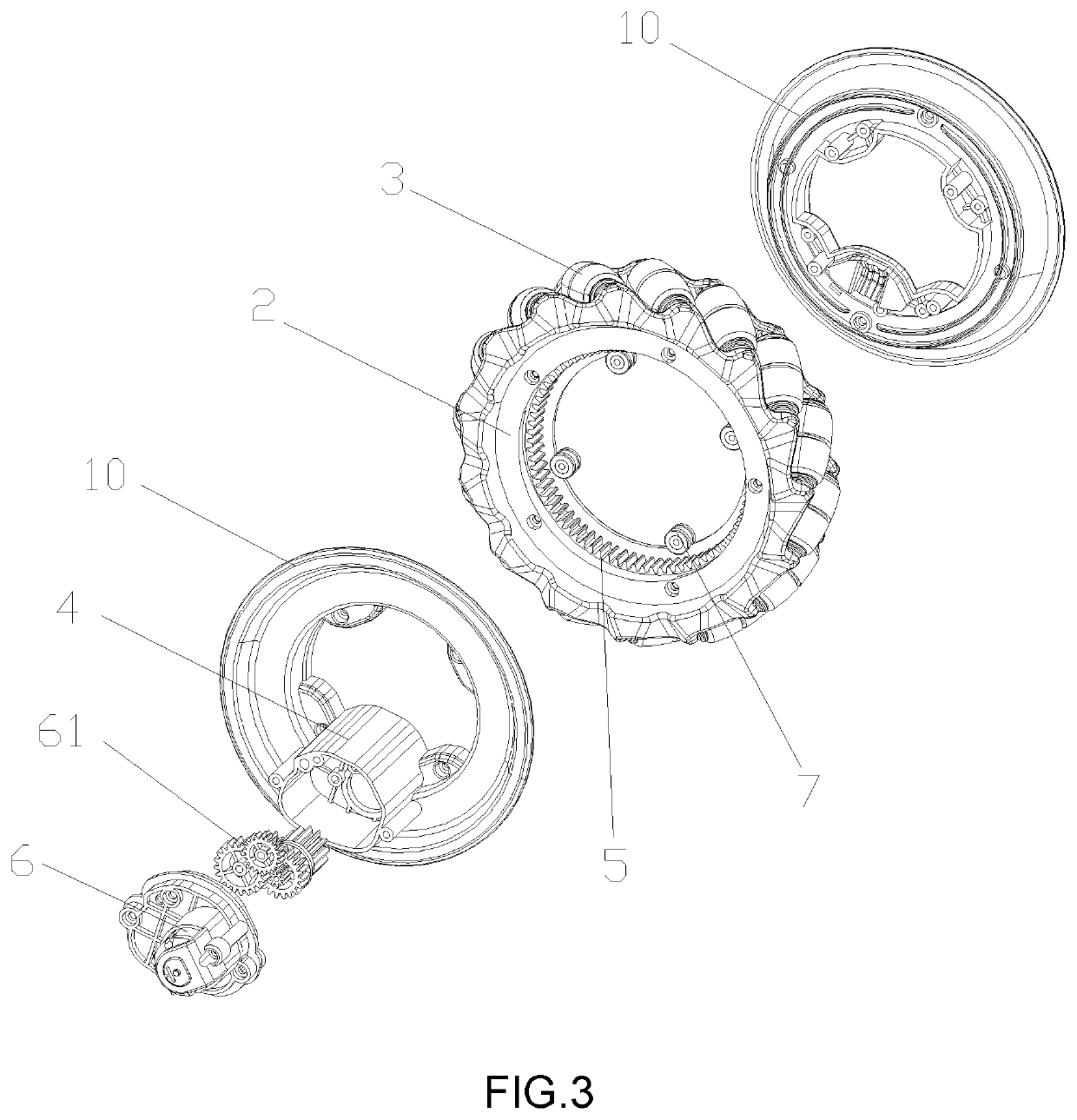 Eccentric omnidirectional wheel