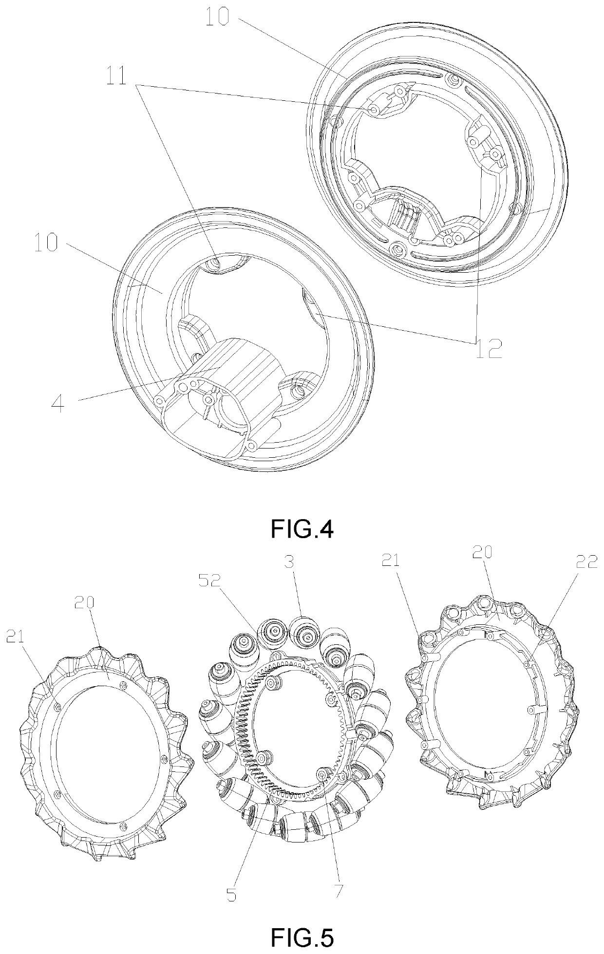 Eccentric omnidirectional wheel