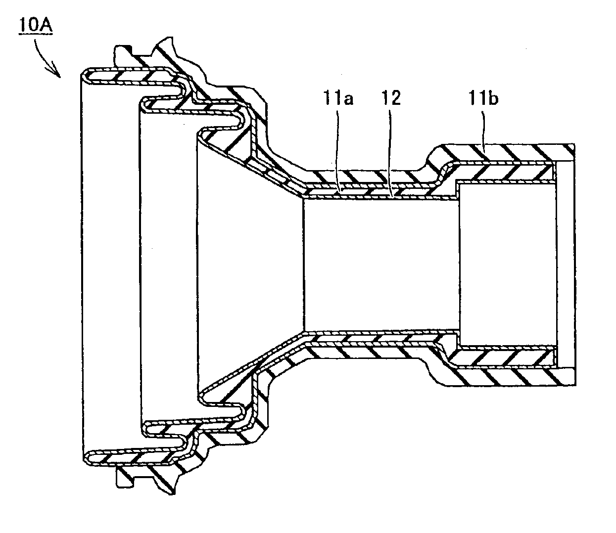 Feed horn of converter for satellite communication reception, fabrication method of such feed horn, and satellite communication reception converter