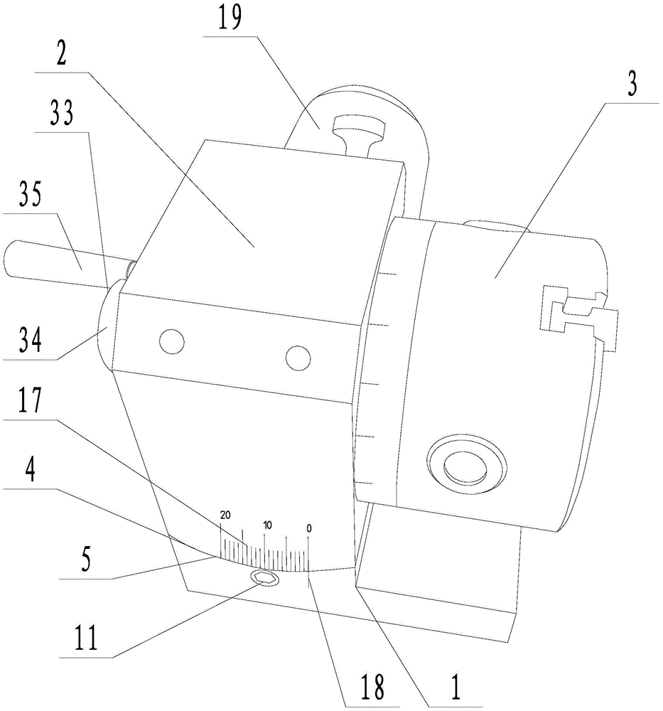 Rotatable grinding machine chuck connection structure