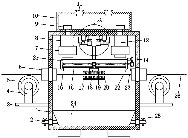Spinning cloth flushing device