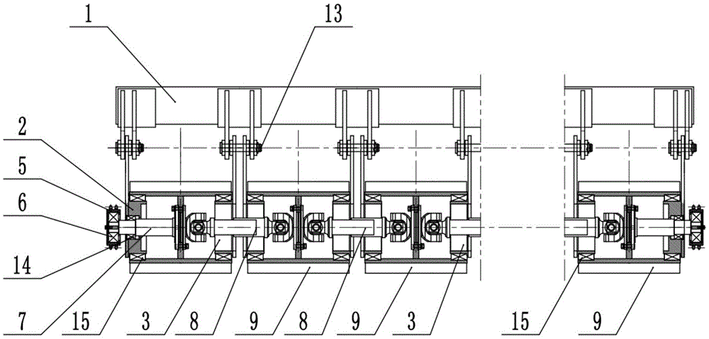 Sectional type pavement deicing machine