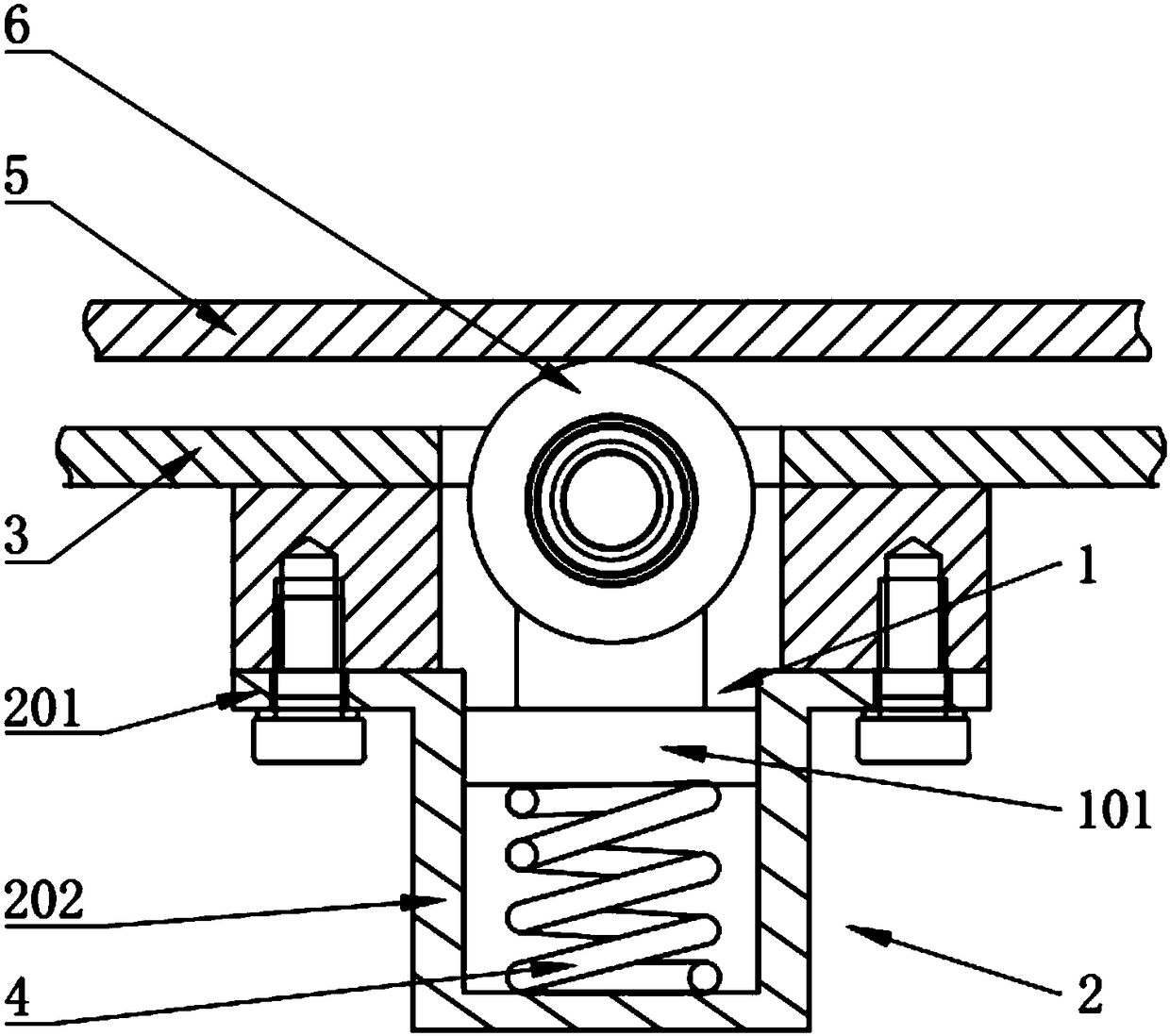 Single-cylinder telescopic boom length sensing device