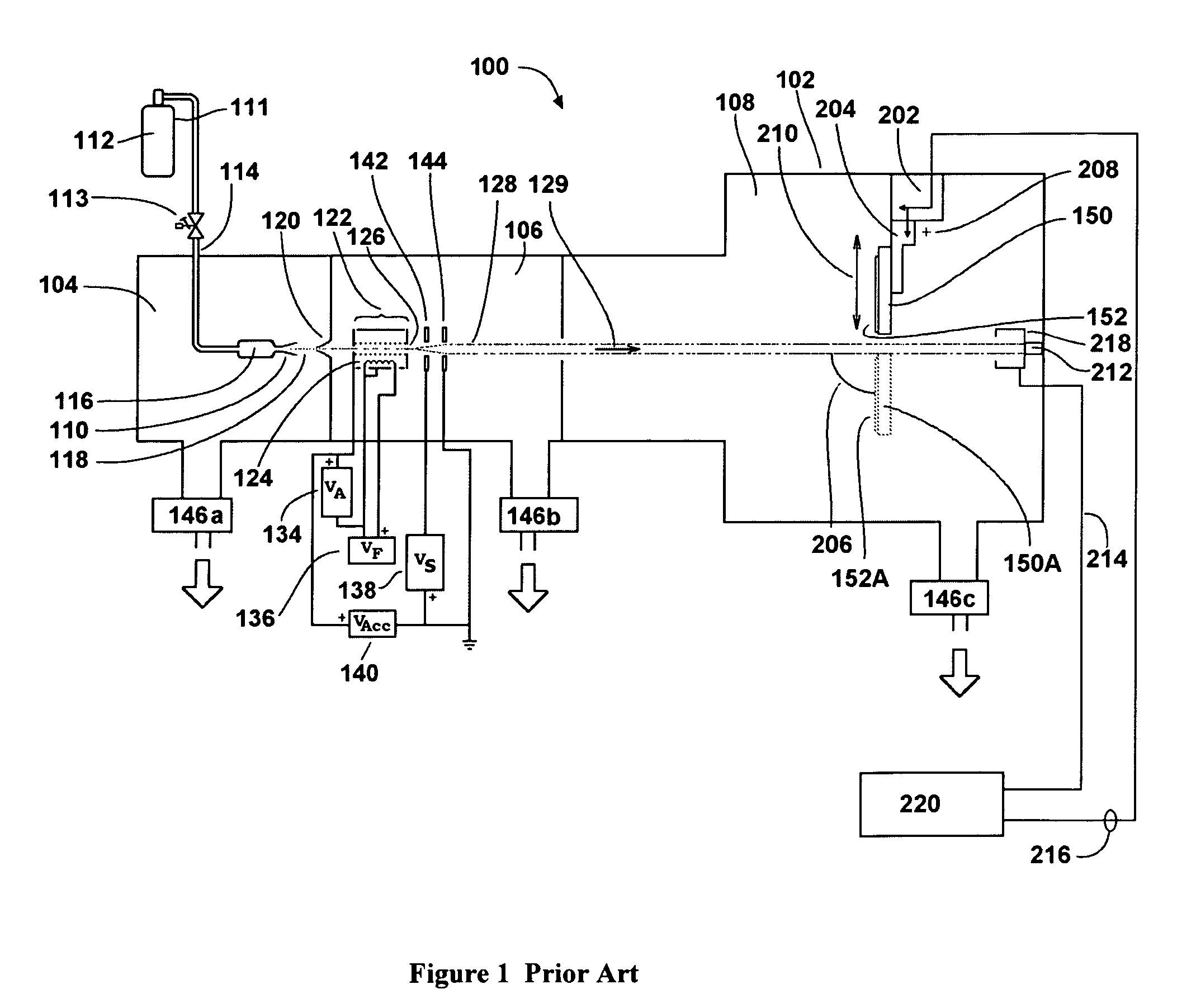 Method and apparatus for arc suppression in scanned ion beam processing equipment