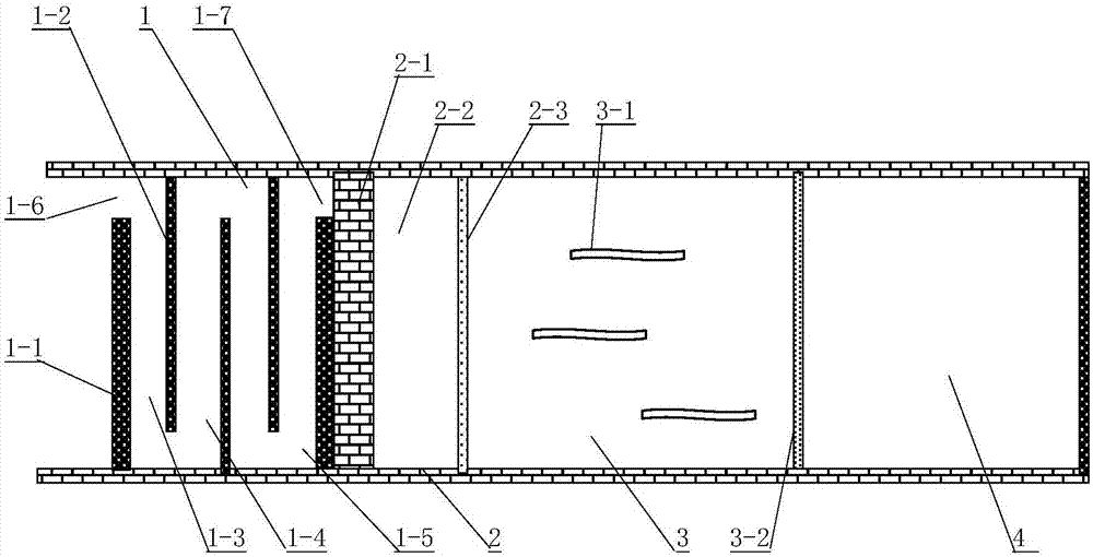 Rural domestic sewage treatment device for region with relatively large topographic relief