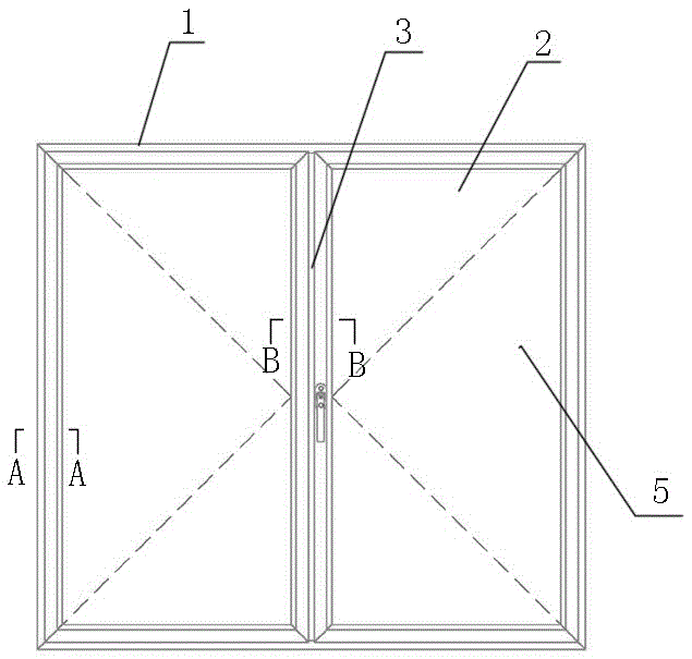 Door and window system with hinged window structure