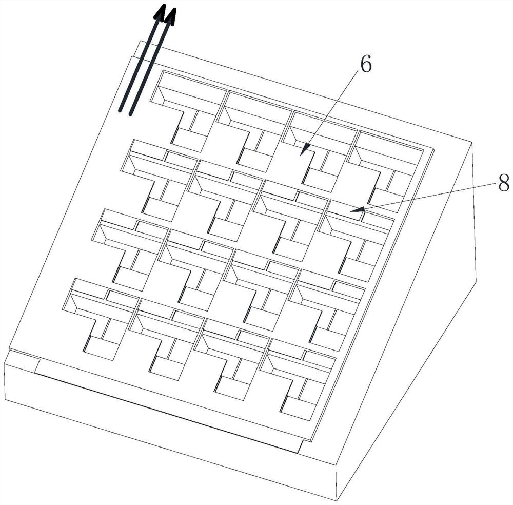 Controllable bidirectional variable porosity composite seawall experimental model