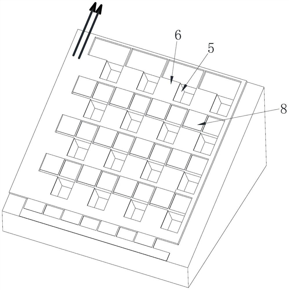 Controllable bidirectional variable porosity composite seawall experimental model