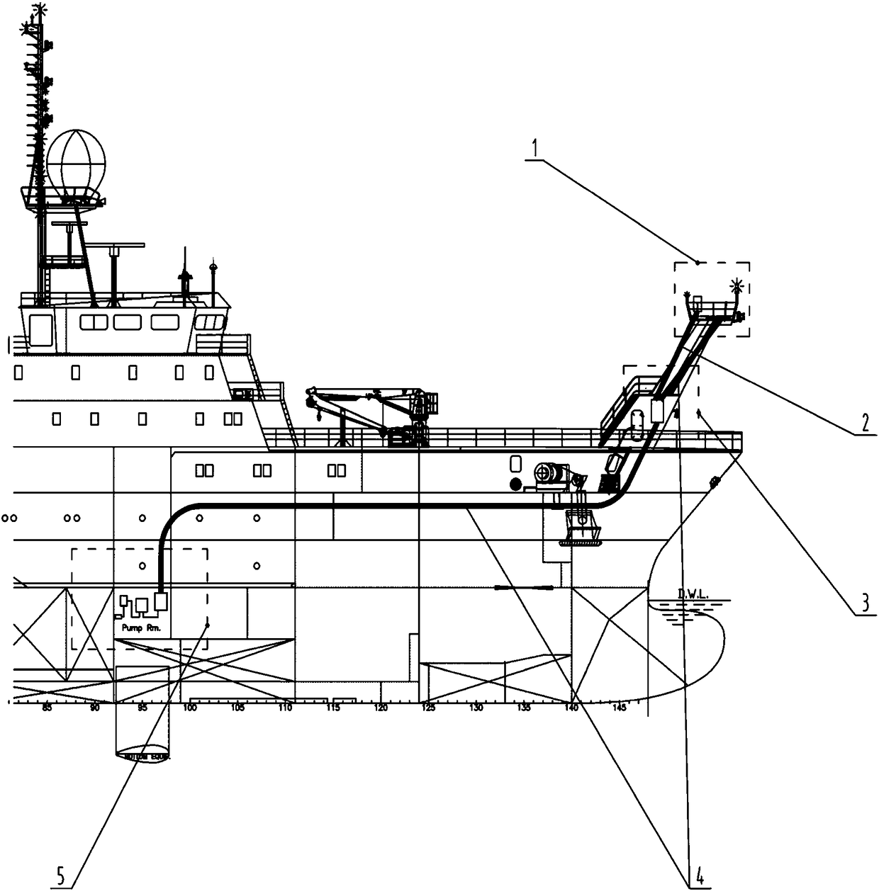 Ship-borne underway type air-sea flux observation system