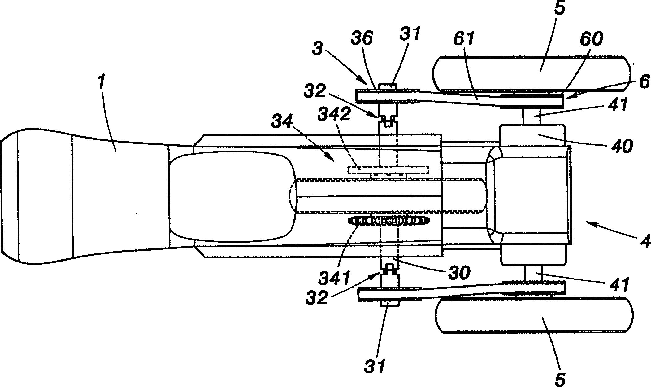Auxiliary wheel device for motor vehicle