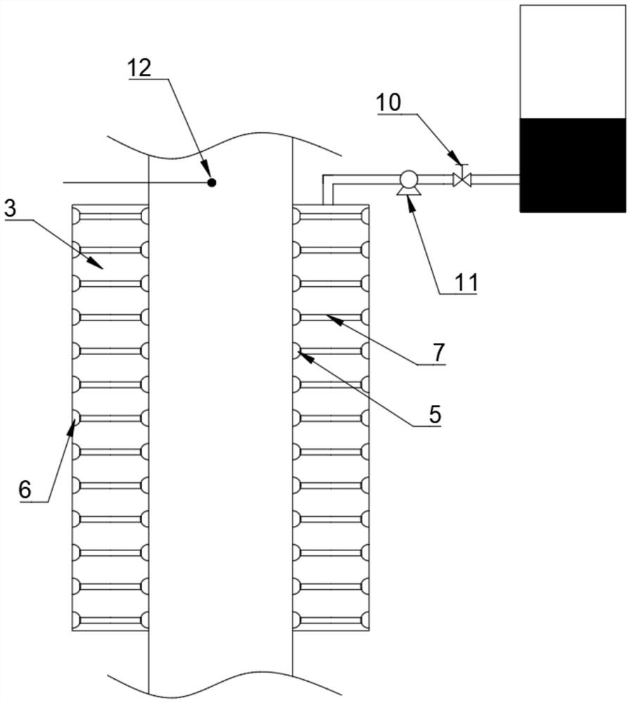 Coke oven ascension pipe waste heat recovery device and control method thereof