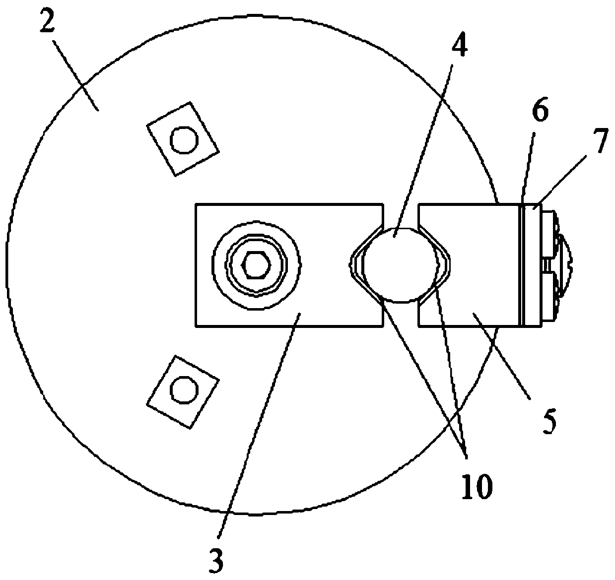 An accessory device and application method for ceramic ball rolling friction test