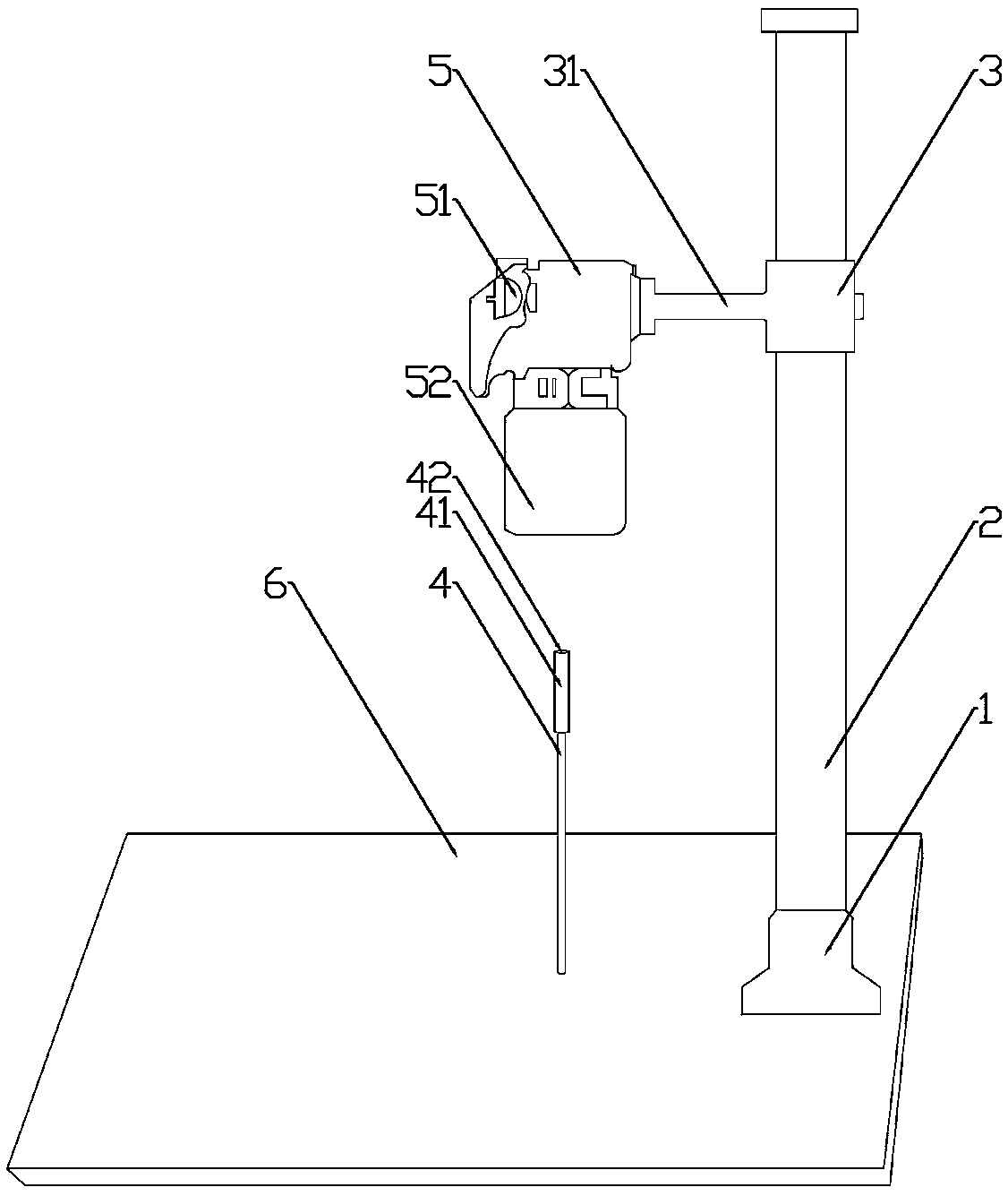 Photographic device used for photography of inset specimens and photographic method thereof
